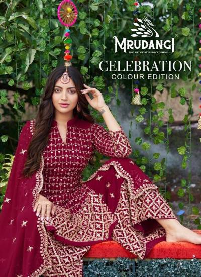 CELEBRATION COLOUR EDITION BY  MRUDANGI GEORGETTE SALWAR KAMEEZ WHOLESALER IN INDIA